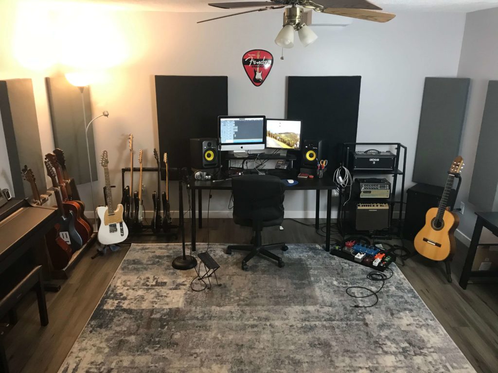 Studio With Diy Acoustic Panels